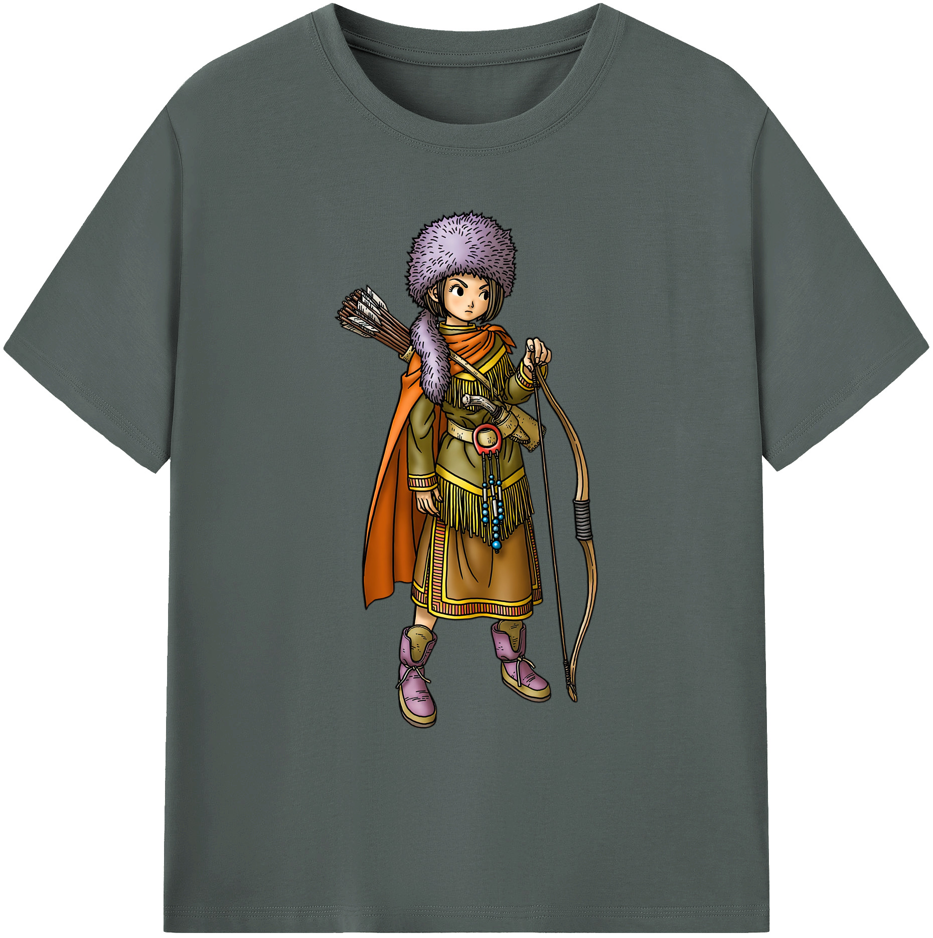 （画像用） ドラゴンクエスト Doragon Kuesuto Dragon Quest 綿100％ メンズ半袖Tシャツ｜肌触りやわらか＆通気性